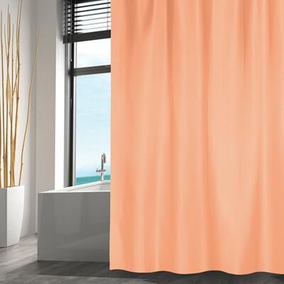 MSV Douchegordijn van polyester, 180 x 200 cm, perzikkleurig, elegant en praktisch voor je badkamer, waterdicht en gemakkelijk te reinigen, moderne stijl, 180 x 200 cm MSV Douchegordijn van polyester, 180 x 200 cm, perzikkleurig, elegant en praktisch voor je badkamer, waterdicht en gemakkelijk te reinigen, moderne stijl, 180 x 200 cm