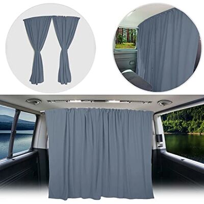 BREMER SITZBEZÜGE Zonwering, afscheiding, bestuurderscabine, gordijn, compatibel met VW T5 T6 T6.1 Multivan Transporter Caravelle, camper- en campingaccessoire, grijs BREMER SITZBEZÜGE Zonwering, afscheiding, bestuurderscabine, gordijn, compatibel met VW T5 T6 T6.1 Multivan Transporter Caravelle, camper- en campingaccessoire, grijs