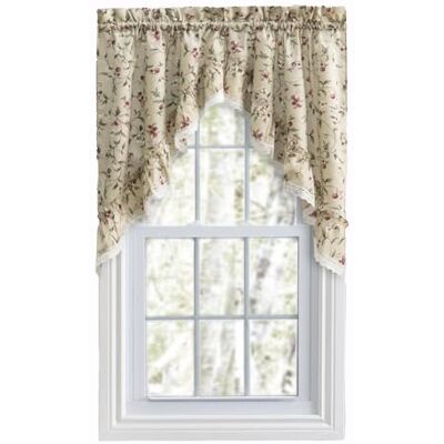 Ellis Curtain Ellis gordijn keuken collectie kersen 58 door 24-inch gegolfde Tier gordijnen Ellis Curtain Ellis gordijn keuken collectie kersen 58 door 24-inch gegolfde Tier gordijnen