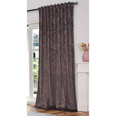 Gardinenbox Fluwelen damast, 2023300, 245 x 140 cm (h x b), grijs, roségoud, met folieprint en multiband ophanging: koninklijke luxe voor je huis Gardinenbox Fluwelen damast, 2023300, 245 x 140 cm (h x b), grijs, roségoud, met folieprint en multiband ophanging: koninklijke luxe voor je huis