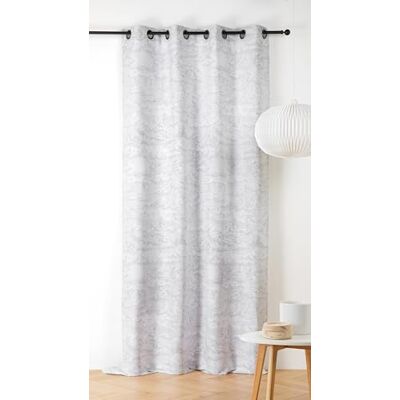 Linder Gordijn met wolkenpatroon – Upcycle stof – Onirique Style – Geweer Canon oogjes – kleur stoomgrijs en wit – 140 x 240 cm – 67% polyester 31% katoen 2% andere vezels – collectie wolk Linder Gordijn met wolkenpatroon – Upcycle stof – Onirique Style – Geweer Canon oogjes – kleur stoomgrijs en wit – 140 x 240 cm – 67% polyester 31% katoen 2% andere vezels – collectie wolk