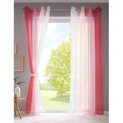 Gardinenbox 2-pack gordijnen verticaal kleurverloop print transparant »Modena« met oogjes en gordijnhouders, gordijn, deco-gordijn HxB 145x140 cm roze tinten, 10000183 Kleurverloop roze (h x b) 145 x 140 cm 2 transparante decoratieve gordijnen met ogen Gardinenbox 2-pack gordijnen verticaal kleurverloop print transparant »Modena« met oogjes en gordijnhouders, gordijn, deco-gordijn HxB 145x140 cm roze tinten, 10000183 Kleurverloop roze (h x b) 145 x 140 cm 2 transparante decoratieve gordijnen met ogen