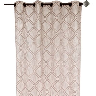 Homemaison Home Maison HM698853754 gordijn Zürich, jacquard, gekruiste lijnen, 135 x 260 cm, ivoorkleurig Homemaison Home Maison HM698853754 gordijn Zürich, jacquard, gekruiste lijnen, 135 x 260 cm, ivoorkleurig