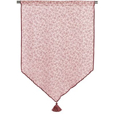 Linder 0169/65/47029/334 gordijn, polyester/linnen rood 58 x 140 cm Linder 0169/65/47029/334 gordijn, polyester/linnen rood 58 x 140 cm