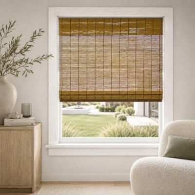 Chicology Bamboe jaloezieën, bamboetinten, Romeinse tinten voor ramen, Romeinse raamgordijnen, raamschermen voor thuis, bamboetinten voor terras, jaloezieën en tinten, raamschaduw, 53 cm B x 64 cm, Chicology Bamboe jaloezieën, bamboetinten, Romeinse tinten voor ramen, Romeinse raamgordijnen, raamschermen voor thuis, bamboetinten voor terras, jaloezieën en tinten, raamschaduw, 53 cm B x 64 cm,