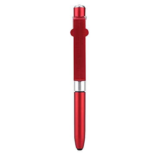 KIMISS 3-weg Dabber-pennen met Licht Capacitieve Aanraakpen Abs 4 in 1 Touchscreen Capacitieve Balpennen met Led-licht voor Tablet (rood) (Rood)