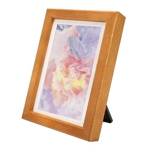 Asixxsix Elektronische Fotolijst, 7,3 Inch 800 × 480 Hd Kleuren Inktscherm Houten Digitale Fotolijst 7 Kleuren Display Smart Cloud Fotolijst, Auto Roteren, Muur Montabel