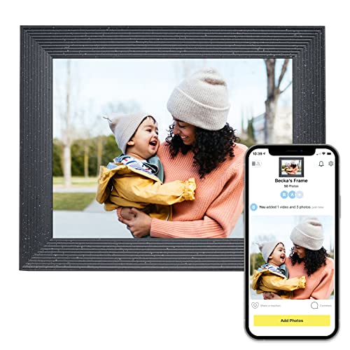 AURA Mason Luxe 9,7 inch 2K Wi-Fi digitale fotolijst   De beste digitale fotolijst om cadeau te geven   Stuur je foto's vanaf je telefoon   Snelle en eenvoudige installatie met de app