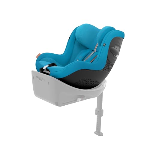 Cybex Gold SIRONA Gi i-SIZE Plus kinderautostoeltje, zonder basis, vanaf ca. 3 maanden tot 4 jaar, max. 19 kg, 61-105 cm (vanaf geboorte / 40 cm met newborn inzetstuk), Beach Blue (Blauw)