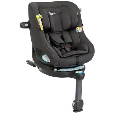 Graco Turn2Me™ DLX i-Size R129 2-in-1 autostoel met 360° rotatie, 40 tot 105 cm (vanaf geboorte tot ca. 4 jaar), Iron Graco Turn2Me™ DLX i-Size R129 2-in-1 autostoel met 360° rotatie, 40 tot 105 cm (vanaf geboorte tot ca. 4 jaar), Iron