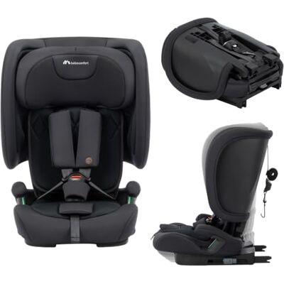 Bebeconfort Ever & Go i-Size, Meegroei Kinderautostoel, 15 maanden 12 jaar, 76-150 cm, ISOFIX Reis Autostoel Opvouwbaar, Compact en Lichtgewicht (6 kg), 15 Hoofdsteunposities, Full Black Bebeconfort Ever & Go i-Size, Meegroei Kinderautostoel, 15 maanden 12 jaar, 76-150 cm, ISOFIX Reis Autostoel Opvouwbaar, Compact en Lichtgewicht (6 kg), 15 Hoofdsteunposities, Full Black