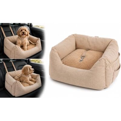 Flamingo AUTOSTOEL MEGAN BEIGE 62x62x38CM Flamingo AUTOSTOEL MEGAN BEIGE 62x62x38CM