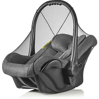 Reer Insectennet voor babyzitjes, nu ook voor ligfunctie, muggennet geschikt voor alle modellen zoals Maxi Cosi, zwart, extra groot, 87011 Reer Insectennet voor babyzitjes, nu ook voor ligfunctie, muggennet geschikt voor alle modellen zoals Maxi Cosi, zwart, extra groot, 87011