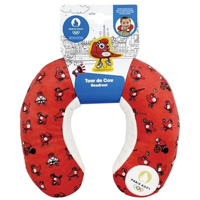 Fun House JEMINI Olympische Spelen Parijs reischoker JO rood +/- 19 cm voor kinderen Fun House JEMINI Olympische Spelen Parijs reischoker JO rood +/- 19 cm voor kinderen
