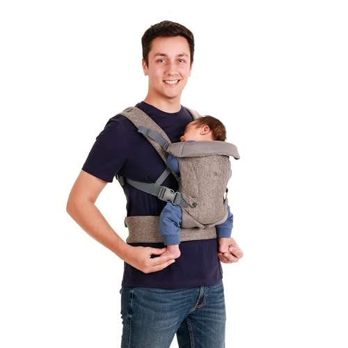 YOU+ME 4-in-1 draagzak van pasgeborene tot peuter alle posities draagzakken van pasgeborenen voor en achter dragen draagzakken inclusief 2-in-1 bandana-slabbetje babyhouder voor 3,6-14,5 kg