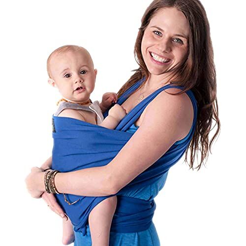 Cuddlebug Babydraagdoeken met gratis verzending baby carrier ring sling babydraagdoek pasgeborenen elastische draagdoek One Size Fit's all geel (Blue)