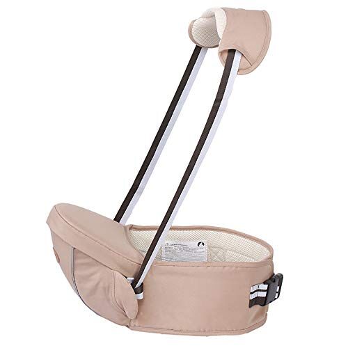 FEIFAN Baby Hip Seat, Baby Carrier, Ergonomische Ademende Pasgeboren Peuters Carrier,Beige