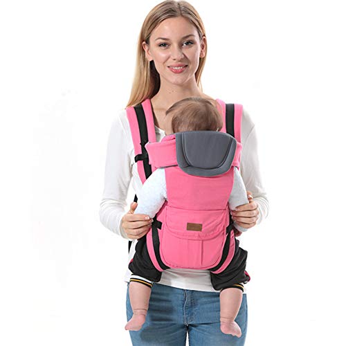 Sunzit Baby Carrier,  Baby Carriers Pasgeboren naar Peuter Voor en Terug Ademend Verstelbare Swaddle Wrap Ergonomische Borstvoeding Baby Sling Carrier