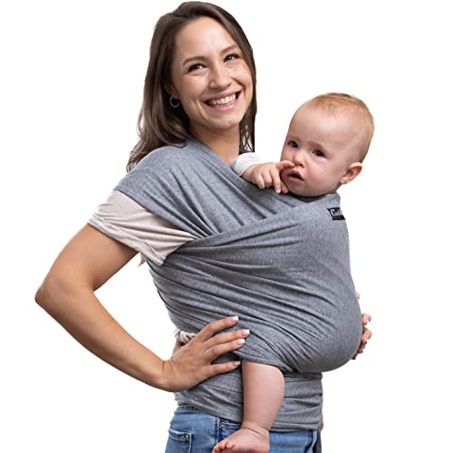 Cuddlebug Babydraagdoeken met gratis verzending baby carrier ring sling babydraagdoek pasgeborenen elastische draagdoek One Size Fit's all geel (Grey)