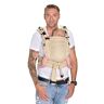 Hoppediz Nabaca Babydrager, comfortabele module-drager vanaf de geboorte, buikdrager, rugdagen, individueel aanpasbaar (bouwdoossysteem), basicsset zand