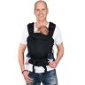 Hoppediz Nabaca Babydrager, comfortabele module-drager vanaf de geboorte, buikdrager, rugdagen, individueel aanpasbaar (bouwdoossysteem), basicsset zwart