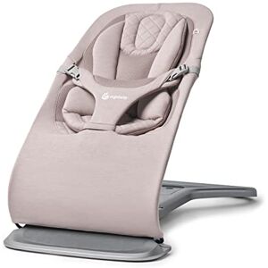 Ergobaby 3-in-1 Evolve Bouncer, Ergonomisch baby wipstoeltje voor pasgeborenen van geboorte tot peuter, babyschommel met newborn insert (2,5 kg 13,2 kg), Blush Pink