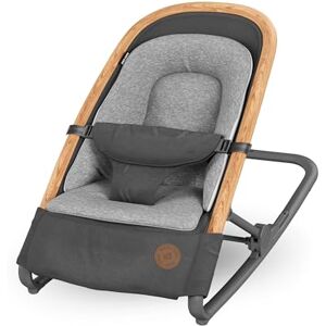 Maxi-Cosi Kori 2-in-1-baby wipstoel, 0-6 maanden, Tot 9 kg, Baby bouncer, 3 ligstanden met één hand verstelbaar, Lichtgewicht en compact, Easy-in harnas, Kussen voor baby´s, Essential Graphite