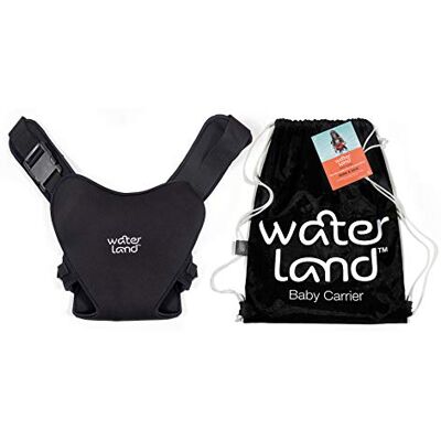 WATERLAND Draagzak Innovatieve draagzak voor water en land zwart waterdichte borstband voor peuters met verstelbare riemen, lichtgewicht draagstoel voor zwembad en strand WATERLAND Draagzak Innovatieve draagzak voor water en land zwart waterdichte borstband voor peuters met verstelbare riemen, lichtgewicht draagstoel voor zwembad en strand