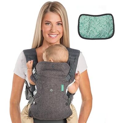 INFANTINO Flip Advanced 4 in 1 Draagzak met Slabbetje Ergonomisch Omvormbaar Gezicht voor- en Achterwaarts Vooraan en Op de Rug Dragen van Pasgeborenen en Oudere Baby's 3,6-14,5 kg INFANTINO Flip Advanced 4 in 1 Draagzak met Slabbetje Ergonomisch Omvormbaar Gezicht voor- en Achterwaarts Vooraan en Op de Rug Dragen van Pasgeborenen en Oudere Baby's 3,6-14,5 kg