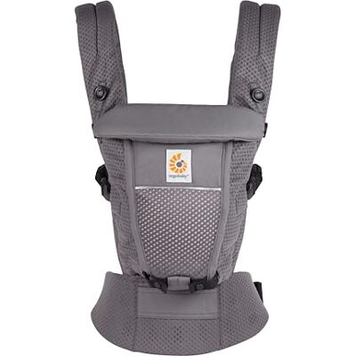 Ergobaby Adapt Draagzak voor Pasgeborenen tot Peuters 0-48 Maanden Draagzak van Ademend Mesh met 3 Draagposities en Ergonomische Ondersteuning 3,2 to 20,4 kg, Graphite Grey Ergobaby Adapt Draagzak voor Pasgeborenen tot Peuters 0-48 Maanden Draagzak van Ademend Mesh met 3 Draagposities en Ergonomische Ondersteuning 3,2 to 20,4 kg, Graphite Grey