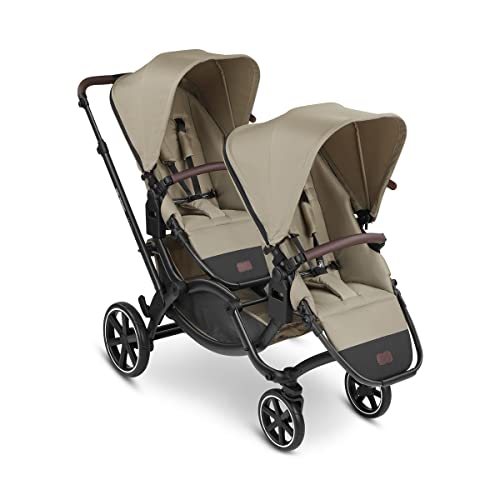 ABC Design Broers en zussen kinderwagen Zoom tweelingen & broers en zussen incl. 2x buggy sportstoel wielvering & in hoogte verstelbare schuiver (reed)