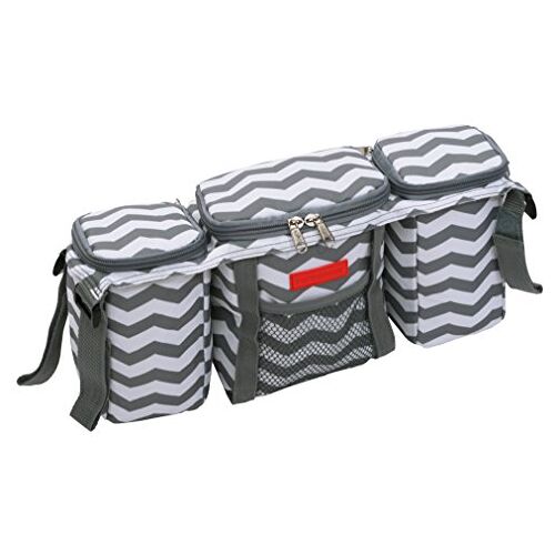 Miracle Producten Buggy Organizer (Chevron grijs/wit)