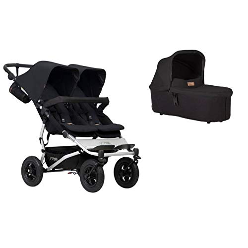 mountain buggy Duet Buggy V3.2 als buggy met dubbele zitplaats + 1 babyzitje zwart