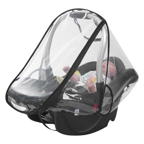 Teksome Regenhoes voor autostoel, Regenhoes voor autostoel,Universele babyzitjehoes Zijventilatie Doorzichtige babyregenhoes, babynet voor autostoel, kinderwagen