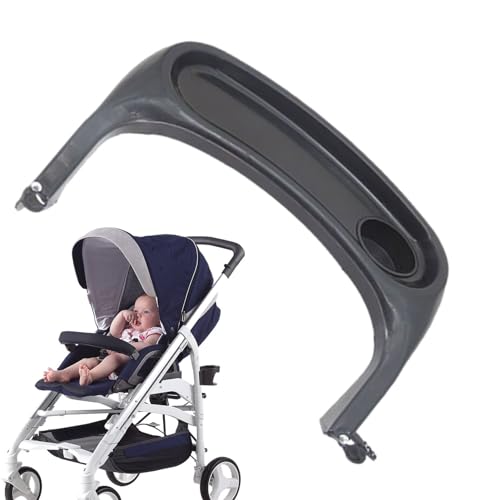 JPSDOWS Universeel kinderwagen-dienblad voor snacks – universele houder voor kinderwagen, verstelbare bumper, verlenging voor kinderwagen, handvat voor kinderwagen