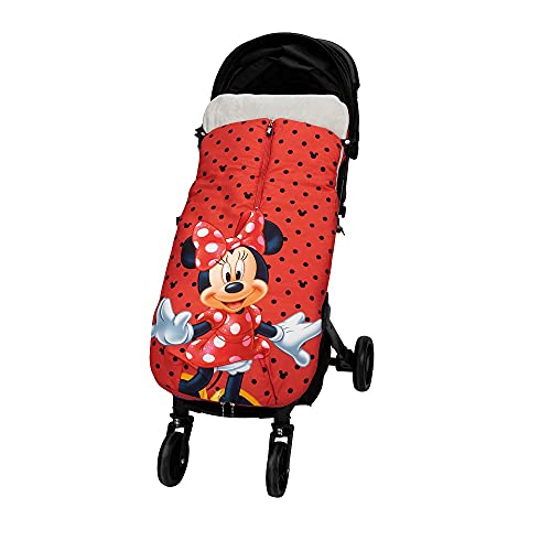 Interbaby ,Amazon universele voetenzak voor Minnie Mouse punten, rood