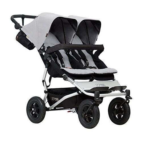 mountain buggy Expositiestuk  duet buggy V3 als dubbele zit-buggy zilver