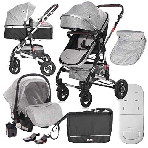 Lorelli Combikinderwagen Trio 3 in 1 met autostoel 0 m + ALBA SET