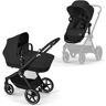 Cybex Gold kinderwagen EOS Lux 2-in-1, reissysteem, vanaf de geboorte tot 22 kg (ca. 4 jaar), Moon Black