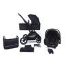 Pixini 3 in 1 Wandelwagen LANIA, Trio, Kind, Autostoel, Accessoires (Zwart)