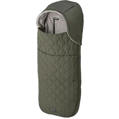 Inglesina Thermovoetenzak voor kinderwagen, 3-in-1, binnenkant van warm fleece, buiten gewatteerd, waterdicht, afneembare capuchon, compatibel met 5-punts gordels, 44 x 92 cm, olijfgroen Inglesina Thermovoetenzak voor kinderwagen, 3-in-1, binnenkant van warm fleece, buiten gewatteerd, waterdicht, afneembare capuchon, compatibel met 5-punts gordels, 44 x 92 cm, olijfgroen
