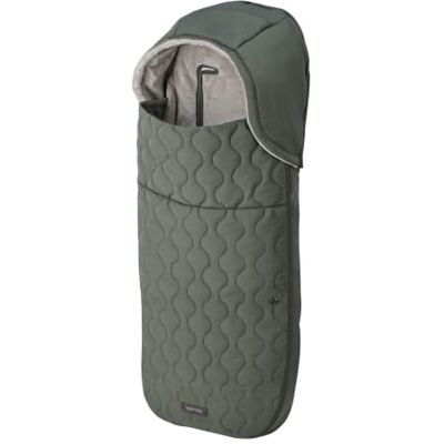 Inglesina Thermo-voetenzak voor kinderwagen, 3-in-1, binnenkant van warm fleece, buiten gewatteerd, waterdicht, afneembare capuchon, compatibel met 5-punts gordels, 44 x 92 cm, effen groen Inglesina Thermo-voetenzak voor kinderwagen, 3-in-1, binnenkant van warm fleece, buiten gewatteerd, waterdicht, afneembare capuchon, compatibel met 5-punts gordels, 44 x 92 cm, effen groen