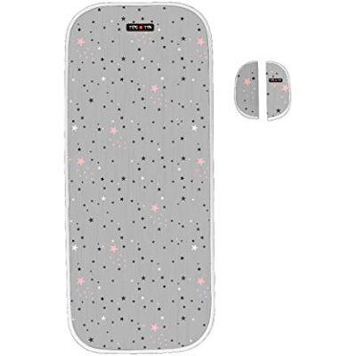 Tris & Ton – mat voor kinderwagens en buggy, ademend, microvezel + bescherming voor riemen Tris & Ton – mat voor kinderwagens en buggy, ademend, microvezel + bescherming voor riemen