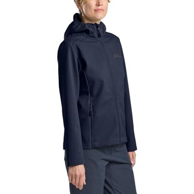 Jack Wolfskin Bornberg Capuchontrui W dames Softshelljas Jack Wolfskin Bornberg Capuchontrui W dames Softshelljas