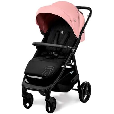 Asalvo Lichte, compacte en veilige kinderwagen, tot 22 kg, verstelbare rugleuning, uittrekbare kap, grote mand en elegant design voor het comfort van je baby en rust, iconisch roze Asalvo Lichte, compacte en veilige kinderwagen, tot 22 kg, verstelbare rugleuning, uittrekbare kap, grote mand en elegant design voor het comfort van je baby en rust, iconisch roze