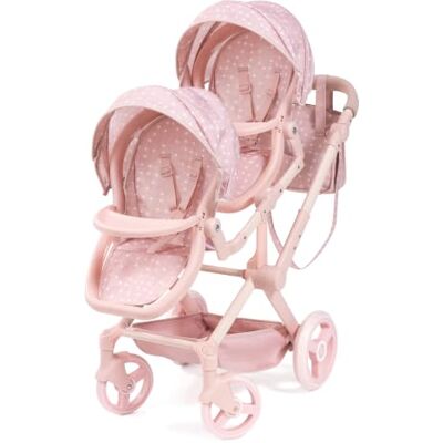 Bayer Design Tweeling poppenwagen Twin Xeo, wandelwagen verstelbare handgreep en stoelen in positie, hoek, zwenkbare voorwielen, tas Bayer Design Tweeling poppenwagen Twin Xeo, wandelwagen verstelbare handgreep en stoelen in positie, hoek, zwenkbare voorwielen, tas
