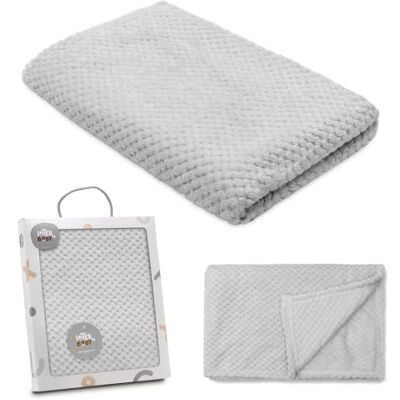 Interbaby Babydeken voor pasgeborenen, extra zacht, porcorn, comfortabel, warm, 80 x 110 cm, uniseks, voor kinderbed, kinderwagen Interbaby Babydeken voor pasgeborenen, extra zacht, porcorn, comfortabel, warm, 80 x 110 cm, uniseks, voor kinderbed, kinderwagen