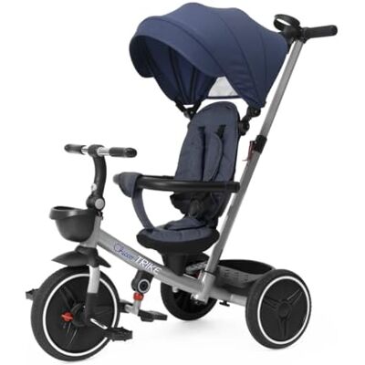 Chicco Evolutionaire 4-in-1 driewieler voor kinderen van 6 maanden tot 5 jaar, omkeerbare zitting, telescopisch stuur en compacte sluiting, inklapbare driewieler met zonneklep en centrale rem Chicco Evolutionaire 4-in-1 driewieler voor kinderen van 6 maanden tot 5 jaar, omkeerbare zitting, telescopisch stuur en compacte sluiting, inklapbare driewieler met zonneklep en centrale rem
