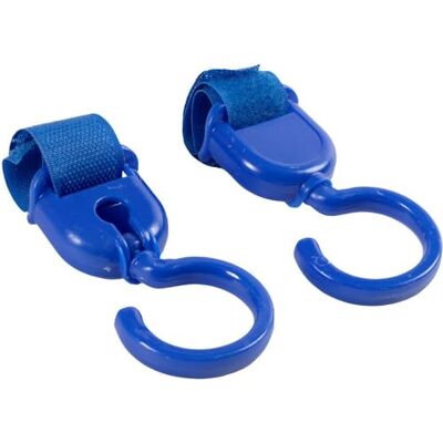 Poupy Universele haken voor kinderen, geschikt voor kinderwagens, auto's en wiegjes, met klittenbandsluiting Poupy Universele haken voor kinderen, geschikt voor kinderwagens, auto's en wiegjes, met klittenbandsluiting