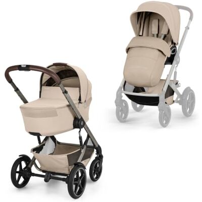 Cybex Gold Kinderwagen TALOS S LUX & Fold Cot Reiswieg, Almond Beige Cybex Gold Kinderwagen TALOS S LUX & Fold Cot Reiswieg, Almond Beige